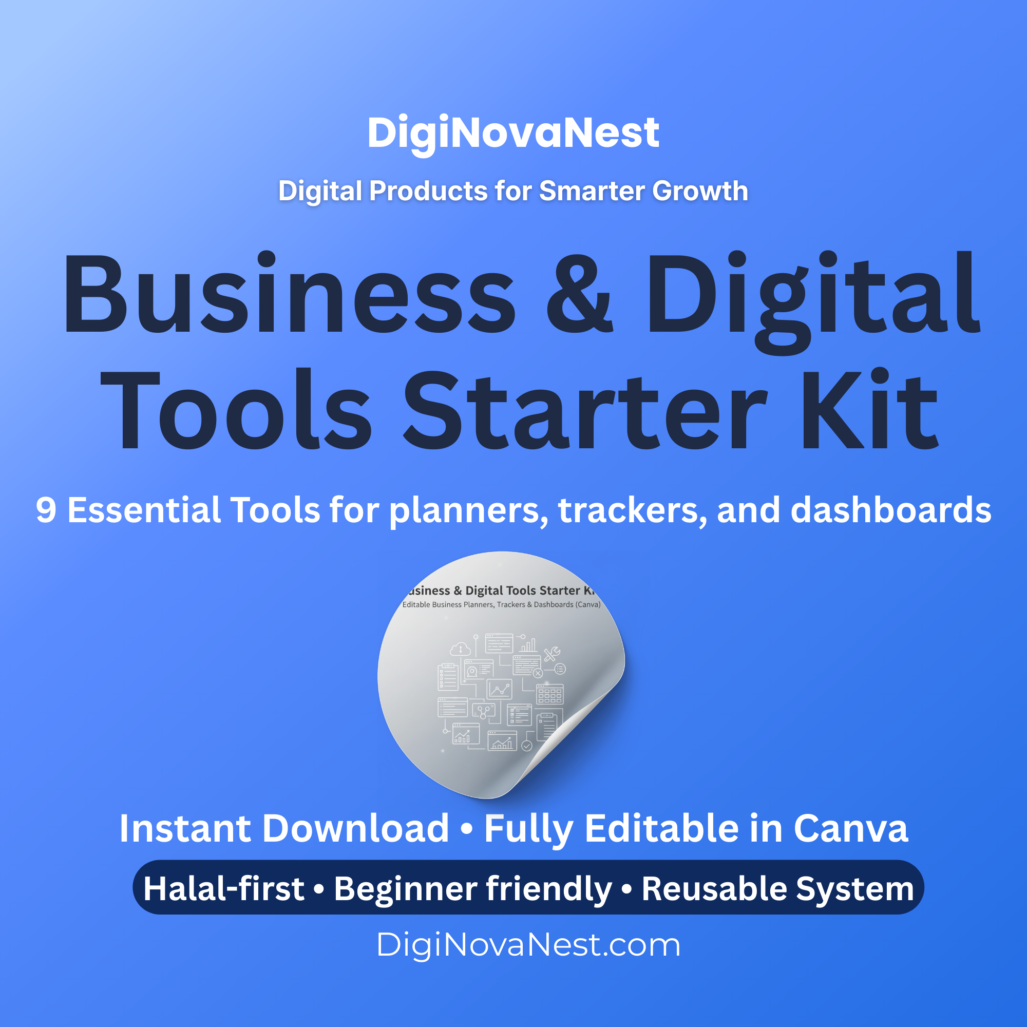 9 Essential Tools in the Business & Digital Tools Starter Kit (Canva) 1 Business & Digital Tools Starter Kit Canva templates