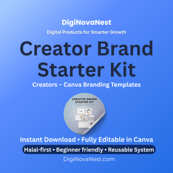 Creator Brand Starter Kit- Canva templates